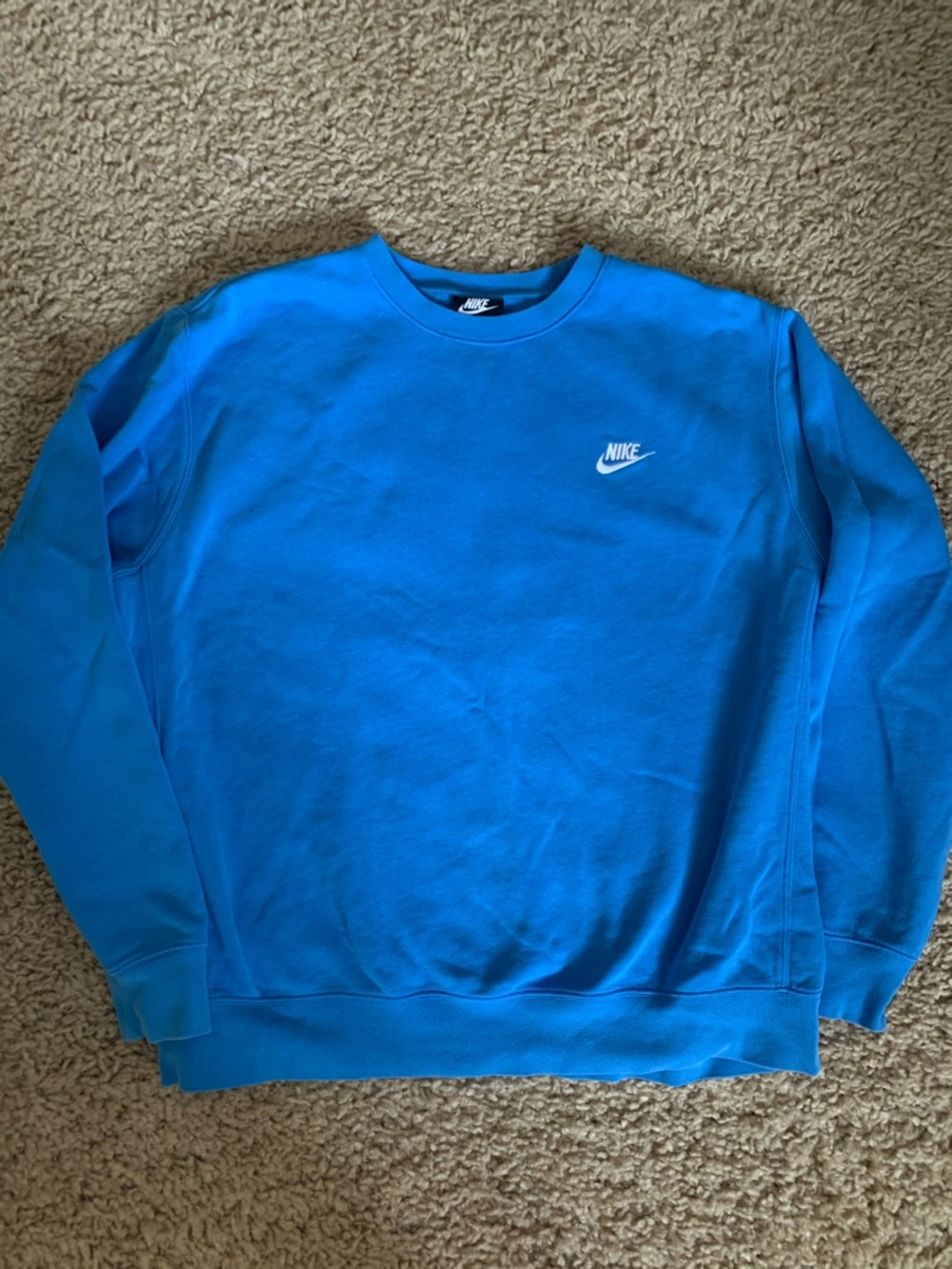 Nike Crewneck Sweatshirt Men’s large Blue Sportswear Sweatshirt - Picture 2 of 6